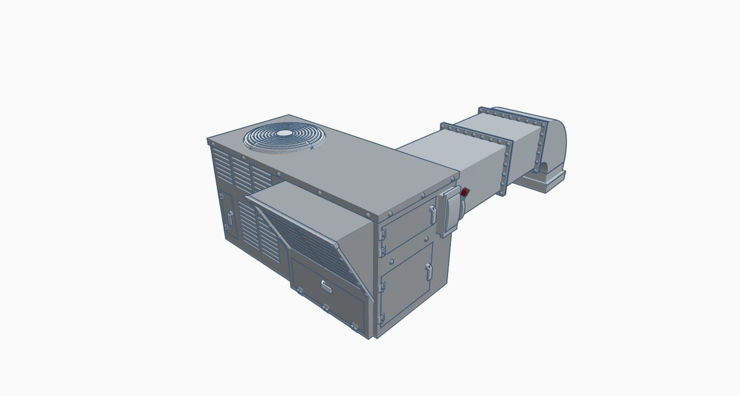 HVAC Kit 1 - Air Ducts & Air Conditioner HO Scale 1:87