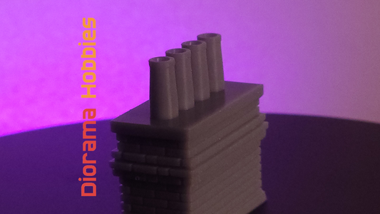 Clay Pot Chimney Quad Stack - HO, S and O Scales