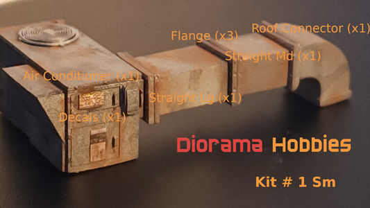 HVAC Kit 1 - Air Ducts & Air Conditioner HO Scale 1:87