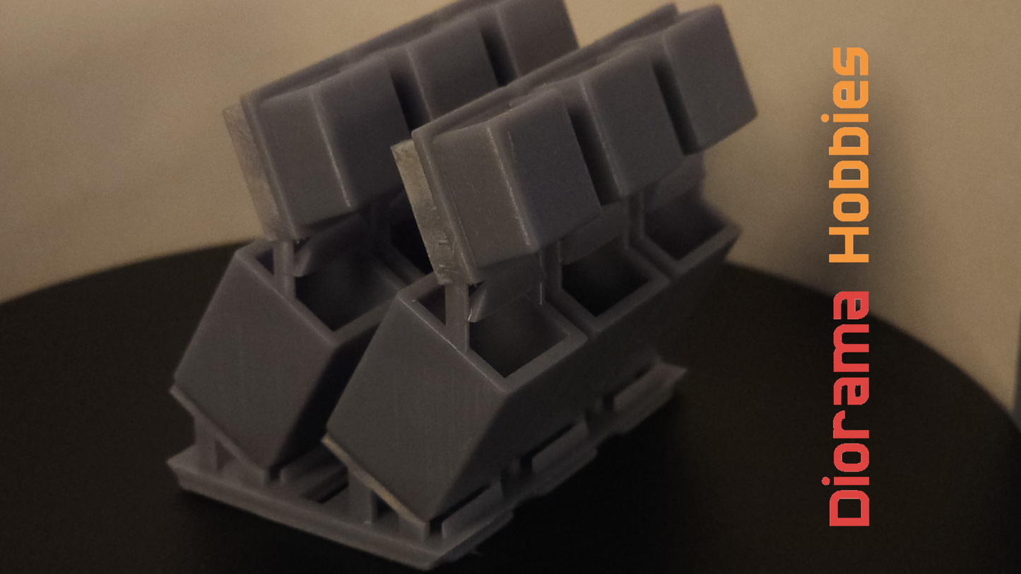 Trash Cans - Open Lid HO, O & S Scale