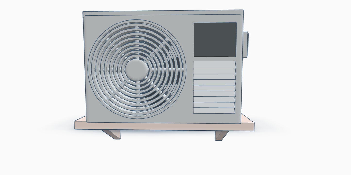 Wall Mounted Air Conditioner (6 pack) HO Scale