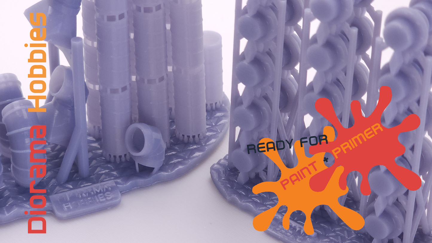 Air Ducts / Grease Ducts Kit - HO Scale