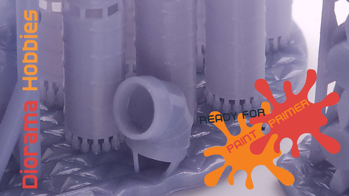 Air Ducts / Grease Ducts Kit - HO Scale