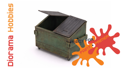Trash Dumpsters HO, N, S and O Scales