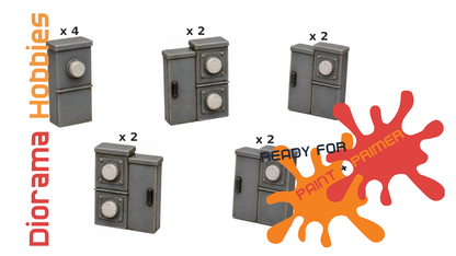 12 Piece Electric Meter Box N, HO, S and O Scales