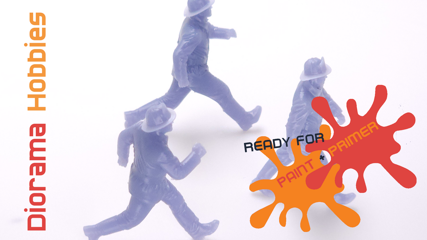 Figures - Firefighters Arriving on Scene [eras: 1910 - 1940] - HO, S and O Scales