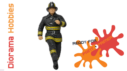 Figures - Firefighters Arriving on Scene [1910 - 1940] - HO, S and O Scales