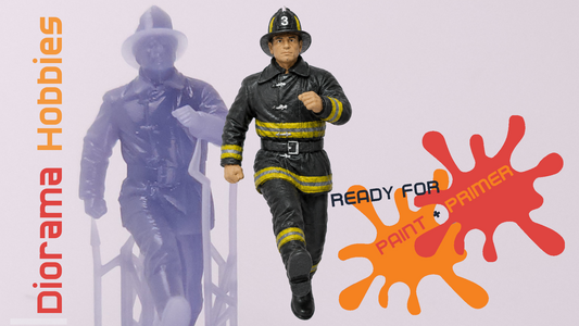 Figure - Firefighter Running [eras: 1910 - 1940] - N, HO, S and O Scales