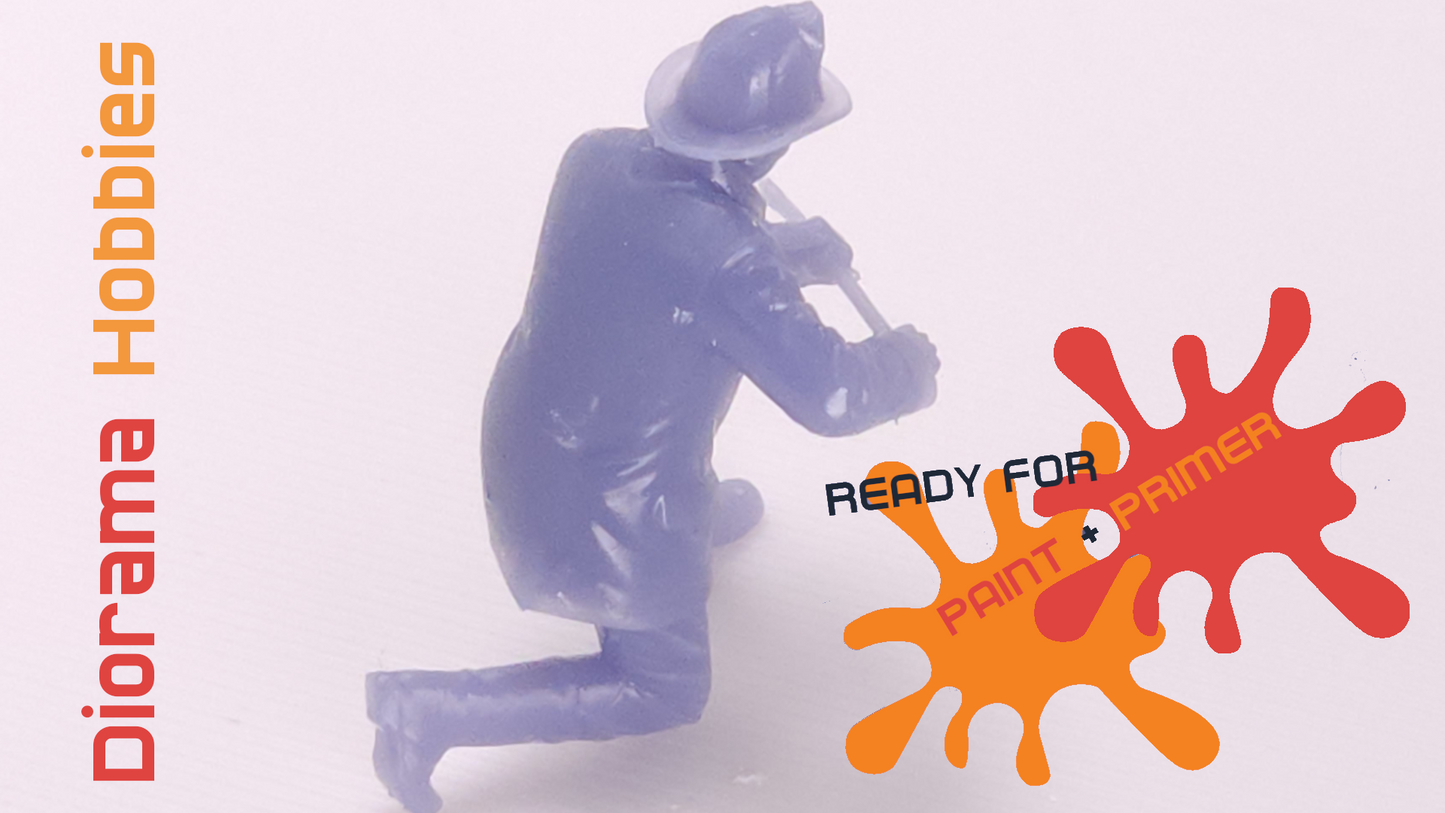Figure - Firefighter Opening Fire Hydrant [eras: 1910 - 1940] - N, HO, S and O Scales