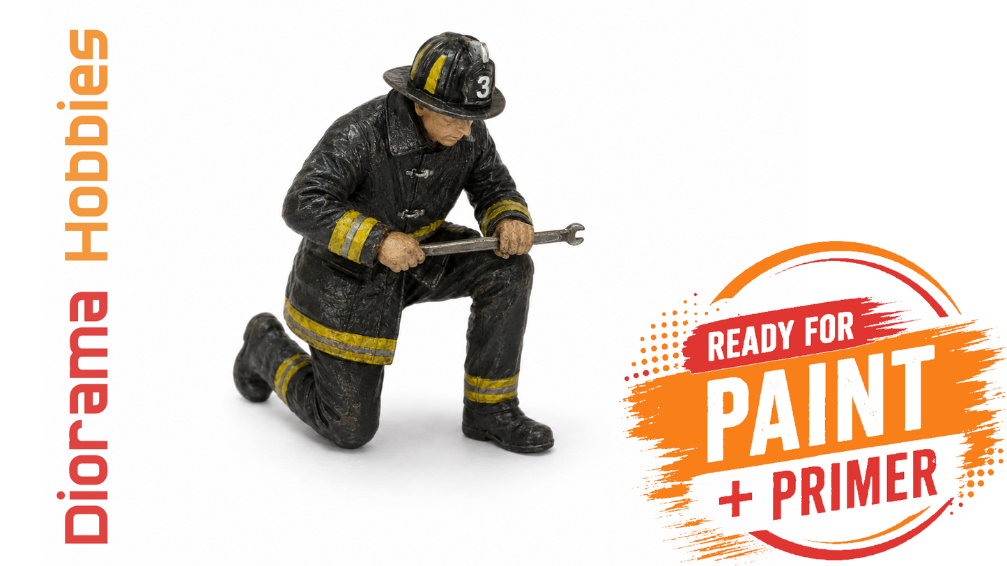 Figure - Firefighter Opening Fire Hydrant [1910 - 1940] - N, HO, S and O Scales