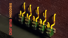 5 Gas Meters HO, S and O Scale