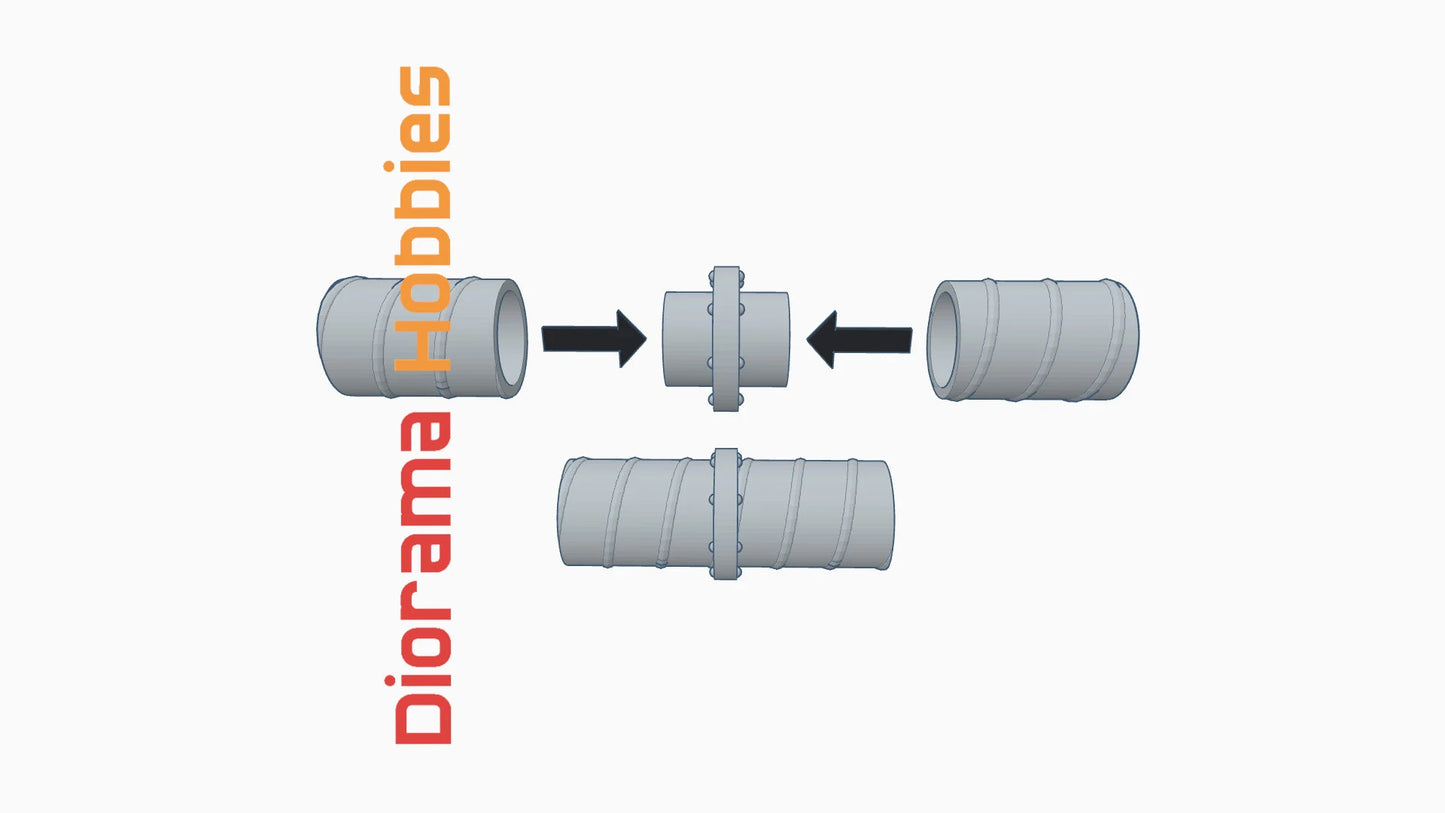 HVAC Kit 6 - Air Ducts & Air Conditioner HO Scale 1:87