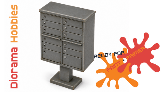 Modern Mailbox Cluster - HO, N, S and O Scale