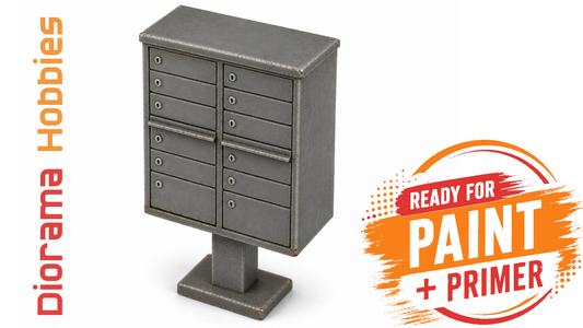 Modern Mailbox Cluster - HO, N, S and O Scale