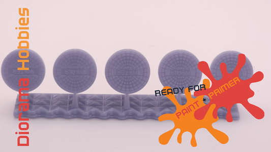 Manhole Covers for Water Utilities (15 pack) HO, S and O Scales