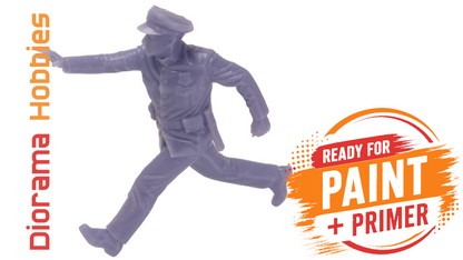 Police Officer in Pursuit (1910s–1940s) - N, HO, S and O Scales