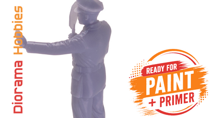 Traffic Officer with Stop Paddle (1910s–1940s) - N, HO, S and O Scales
