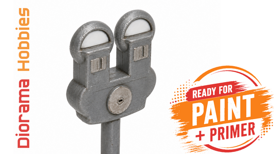 Double Coin-Operated Parking Meters - HO, S and O Scales