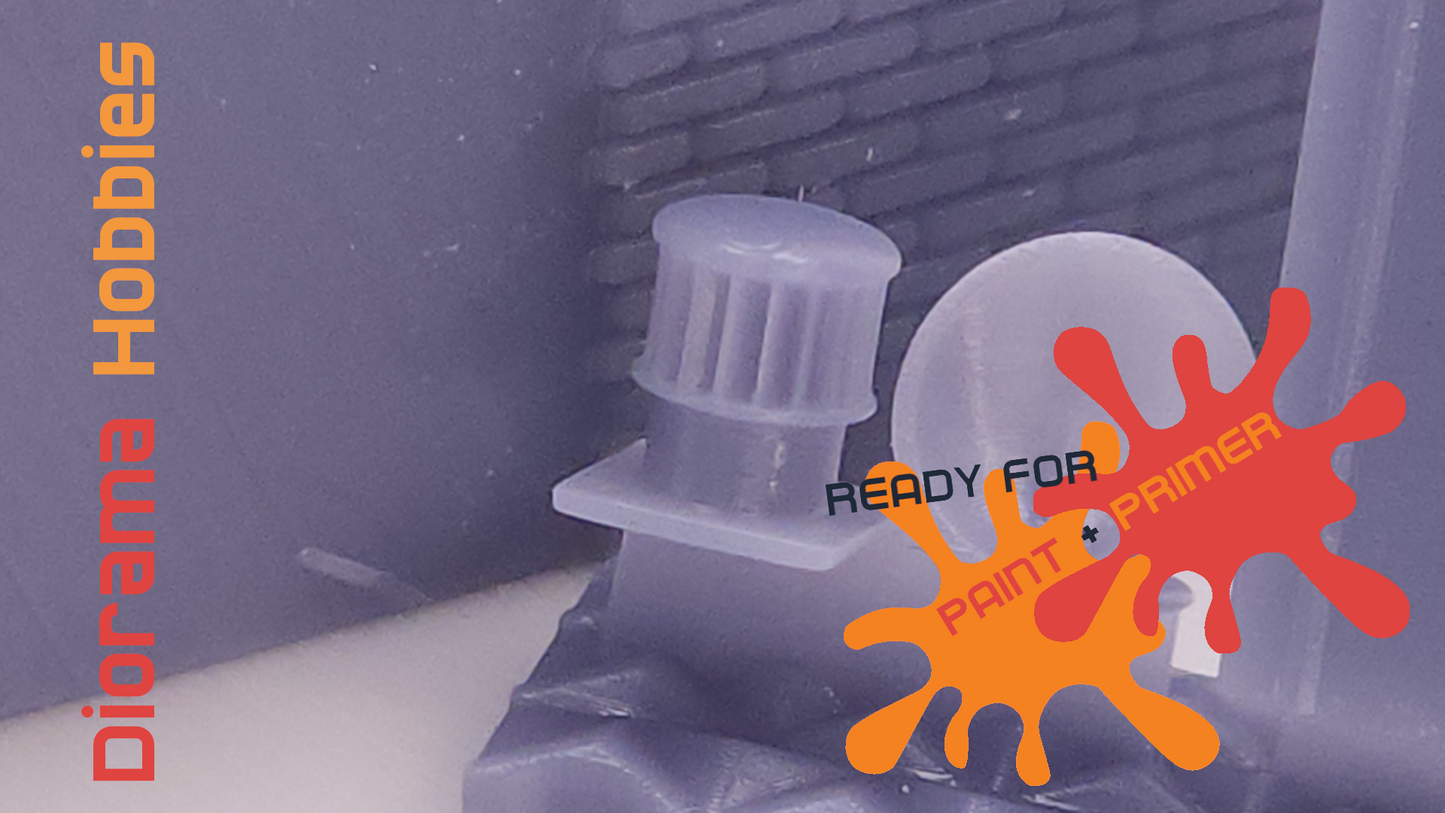 Rooftop Access Structure with Utilities - HO, S and O Scales