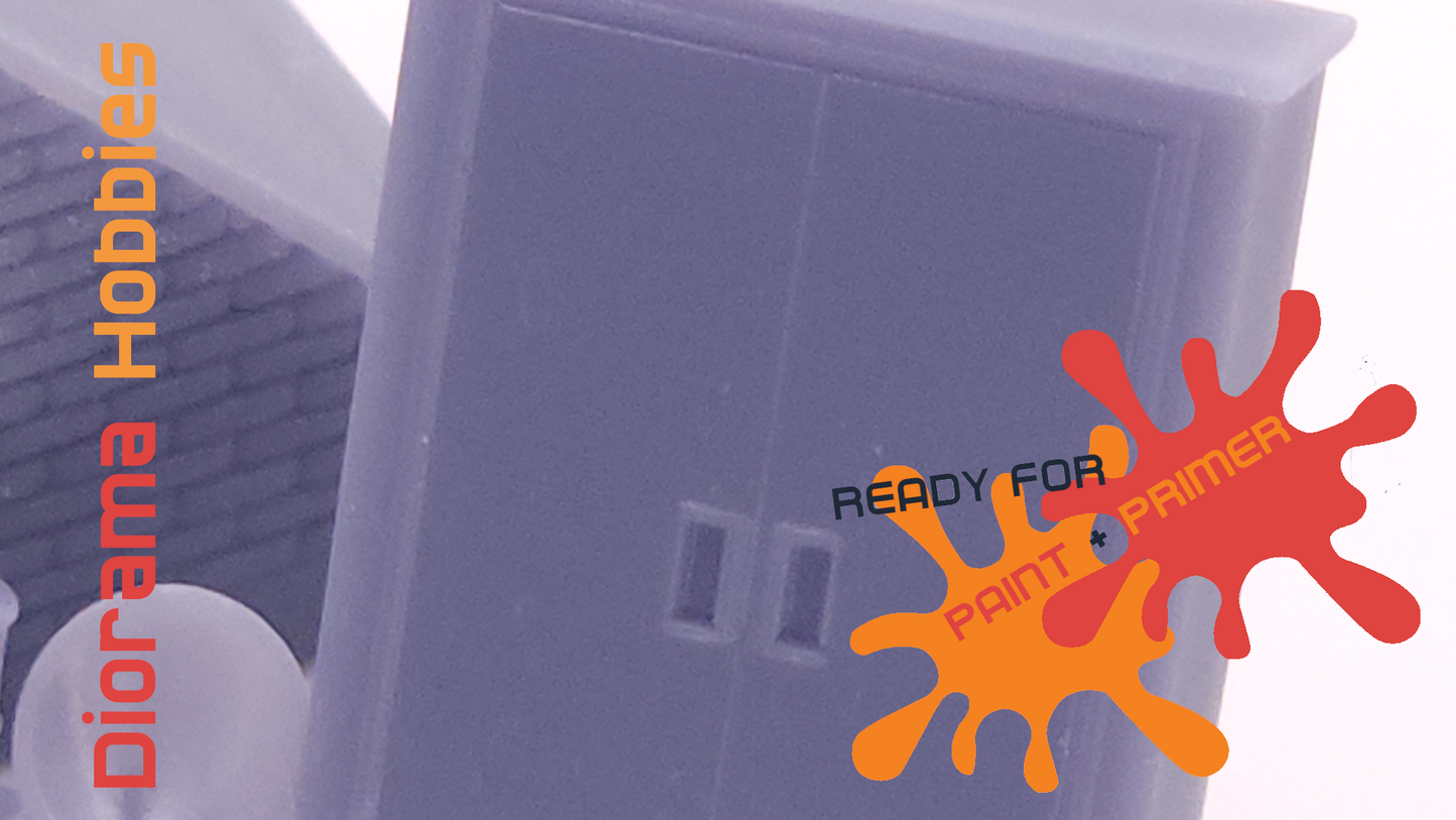 Rooftop Access Structure with Utilities - HO, S and O Scales