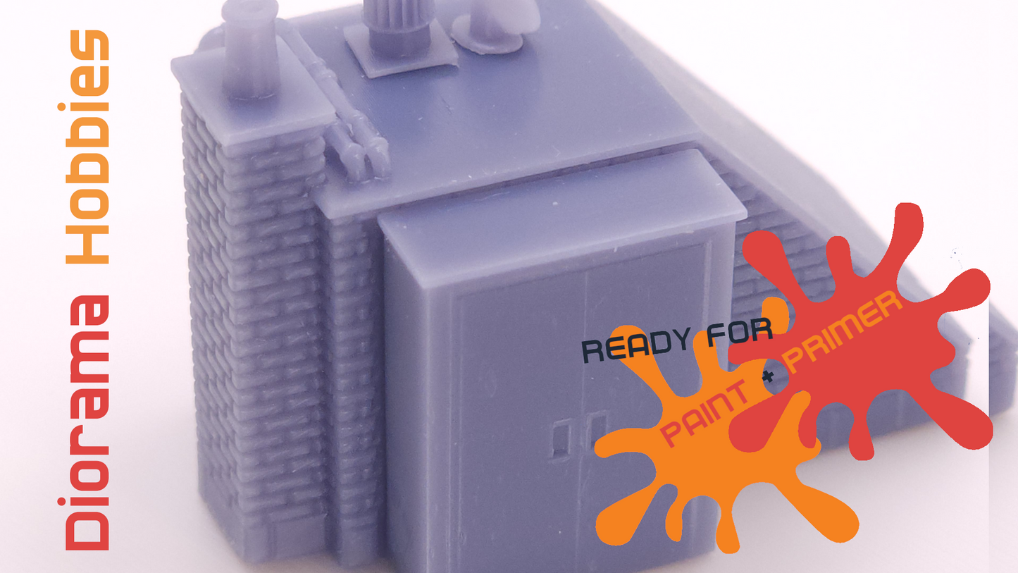 Rooftop Access Structure with Utilities - HO, S and O Scales