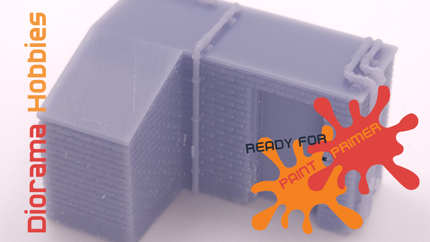 Corner Rooftop Access Structure - HO, N, S and O Scales