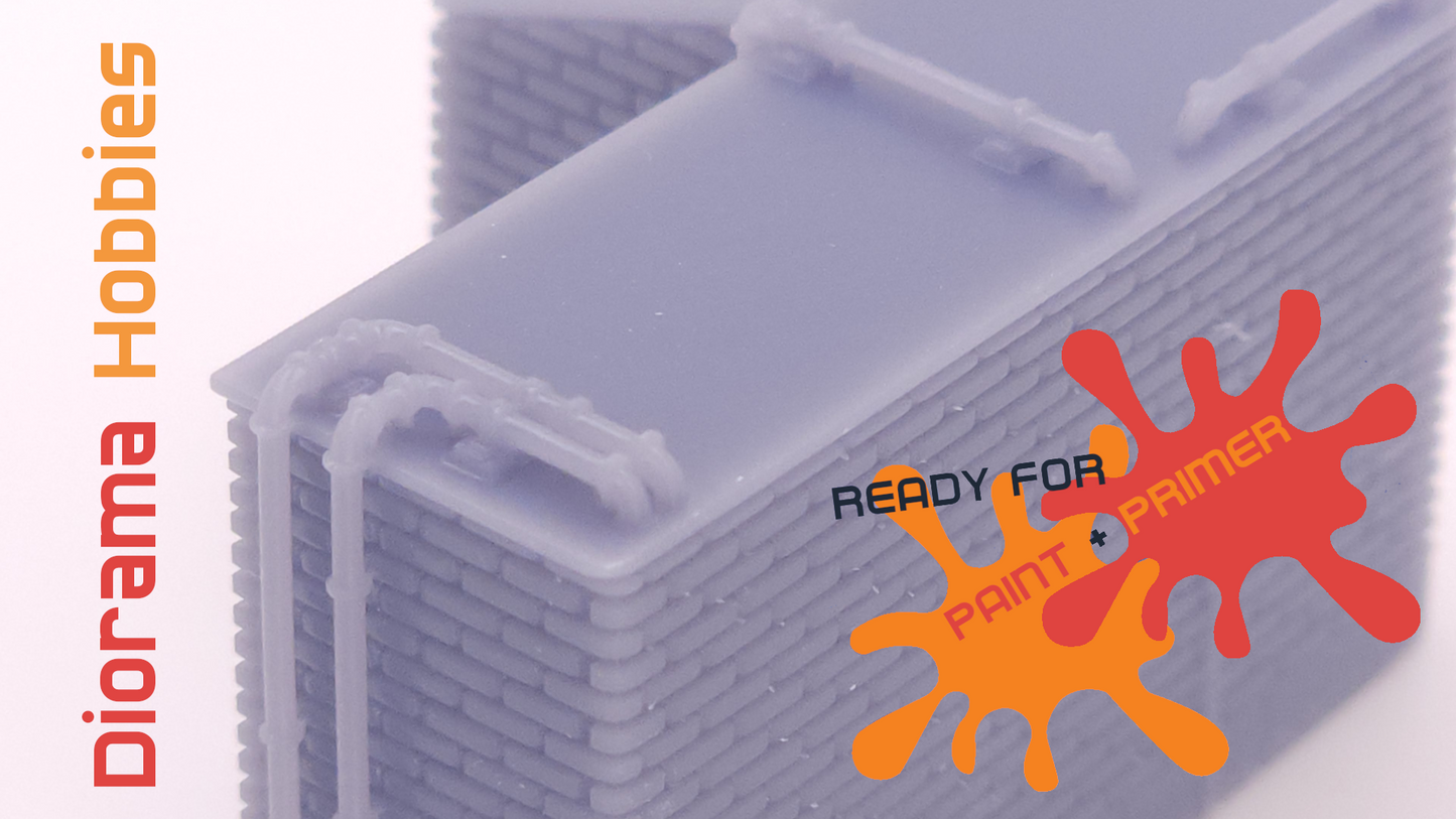 Corner Rooftop Access Structure - HO, N, S and O Scales