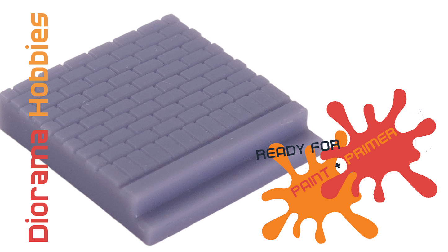 Sidewalk and Curb [Brick] - 5ft Sections