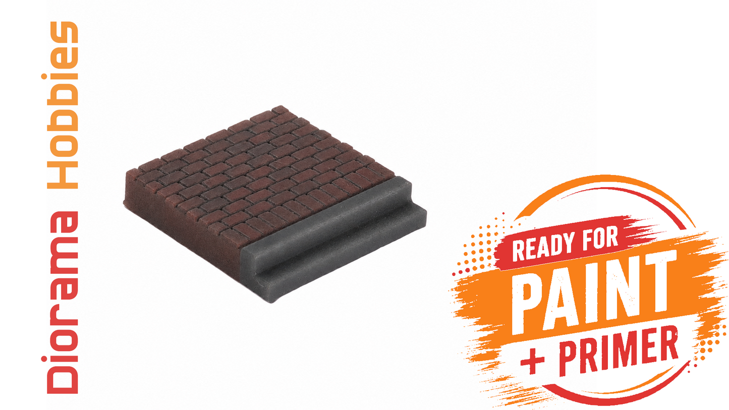 Sidewalk and Curb [Brick] - 5ft Sections