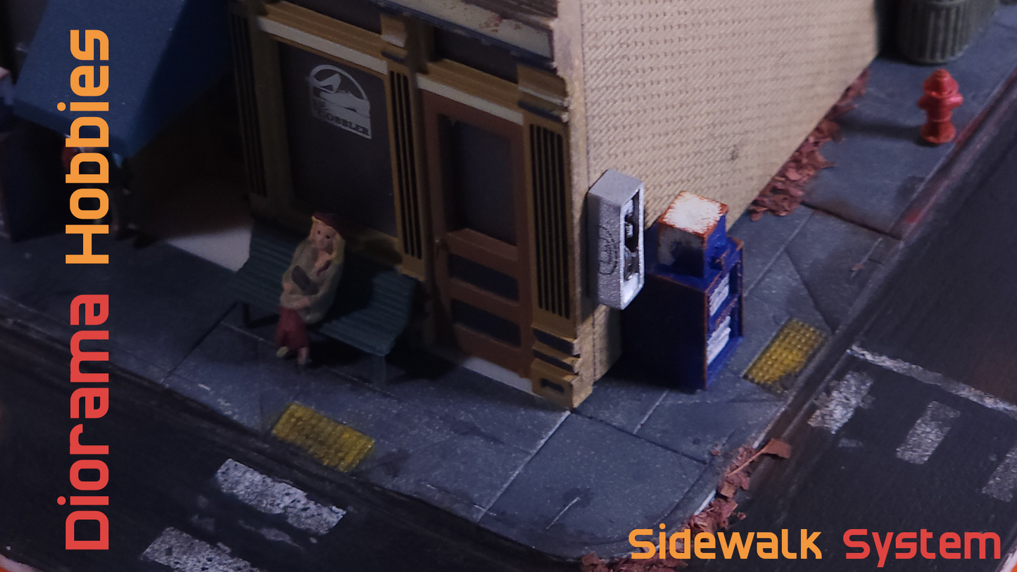 Sidewalk and Curb [Concrete] - Iron Drain