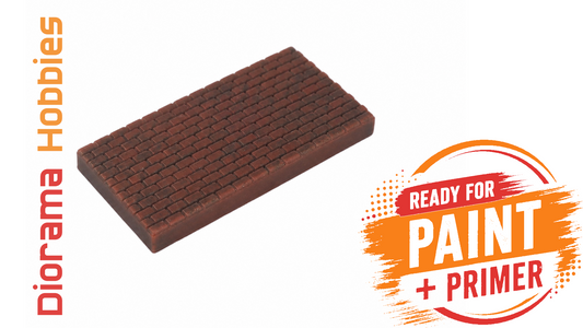 Sidewalk and Curb [Brick] - 10ft Sections
