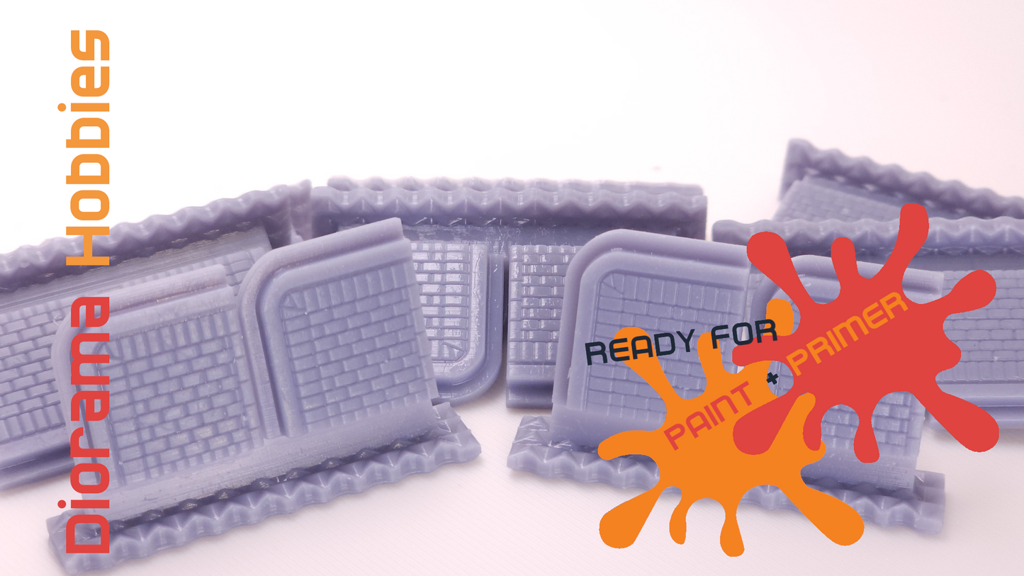 Sidewalk and Curb [Brick] - Corner