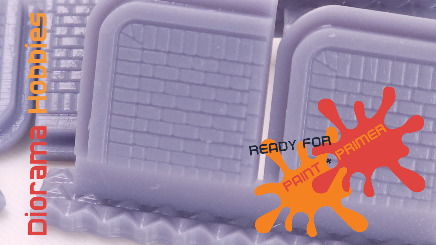 Sidewalk and Curb [Brick] - Corner