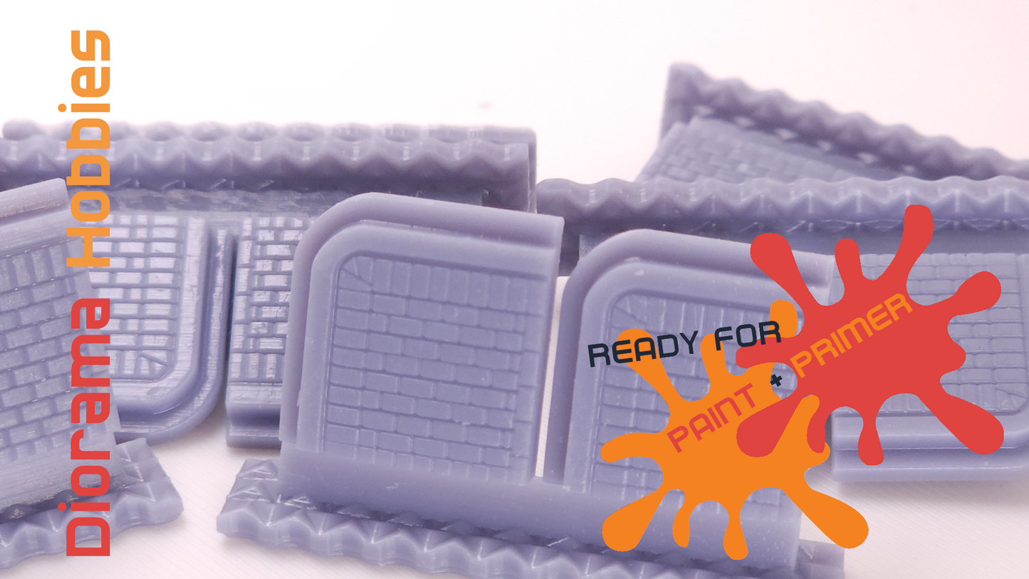 Sidewalk and Curb [Brick] - Corner