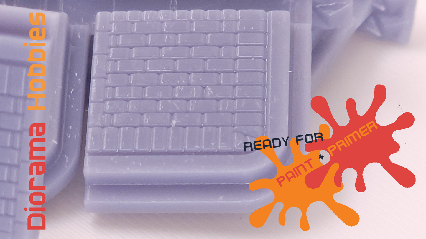 Sidewalk and Curb [Brick] - Corner