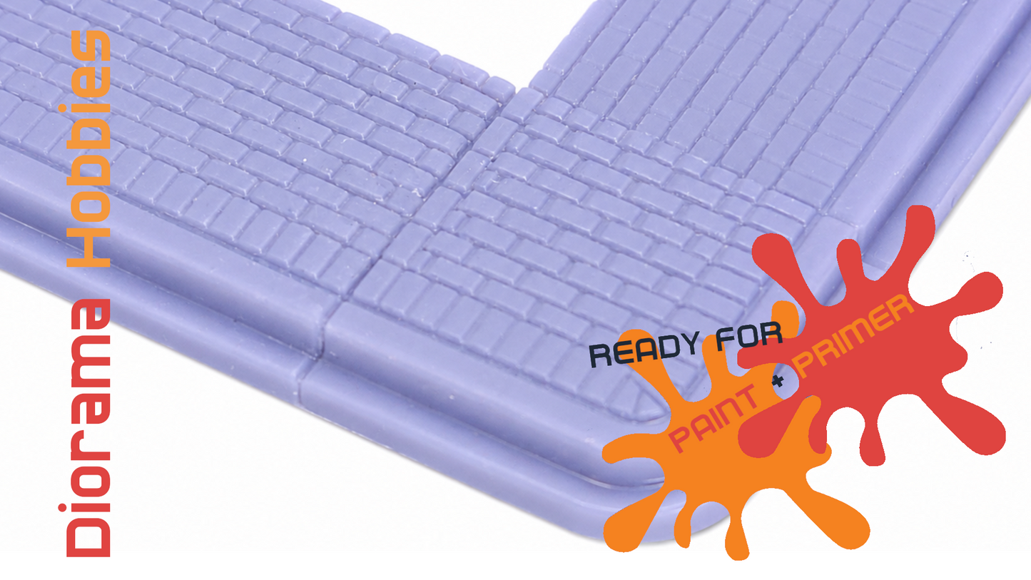Sidewalk and Curb [Brick] - Corner