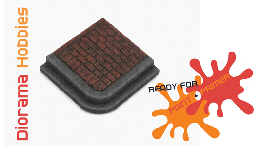 Sidewalk and Curb [Brick] - Corner