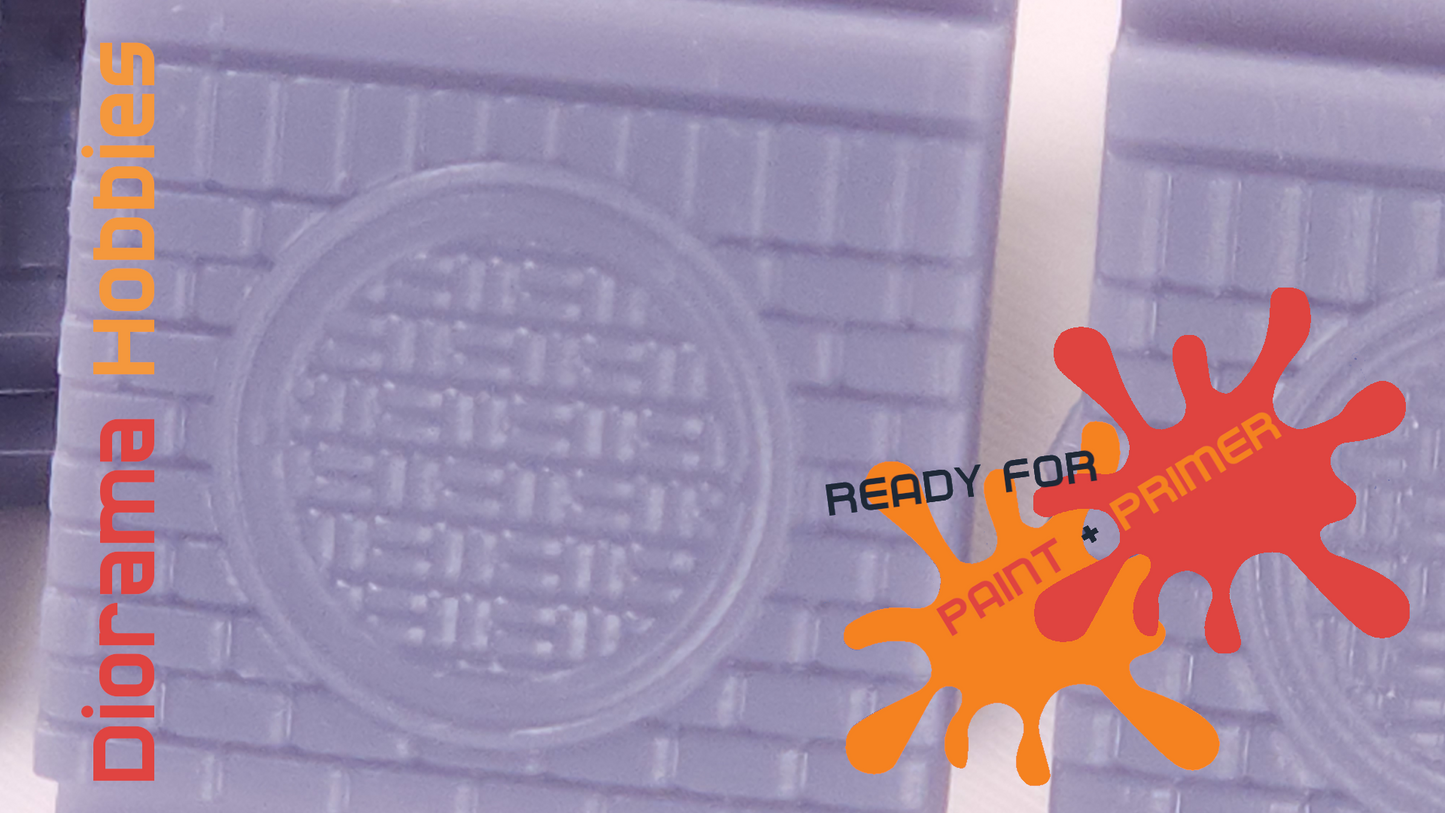 Sidewalk and Curb [Brick] - Manhole Cover