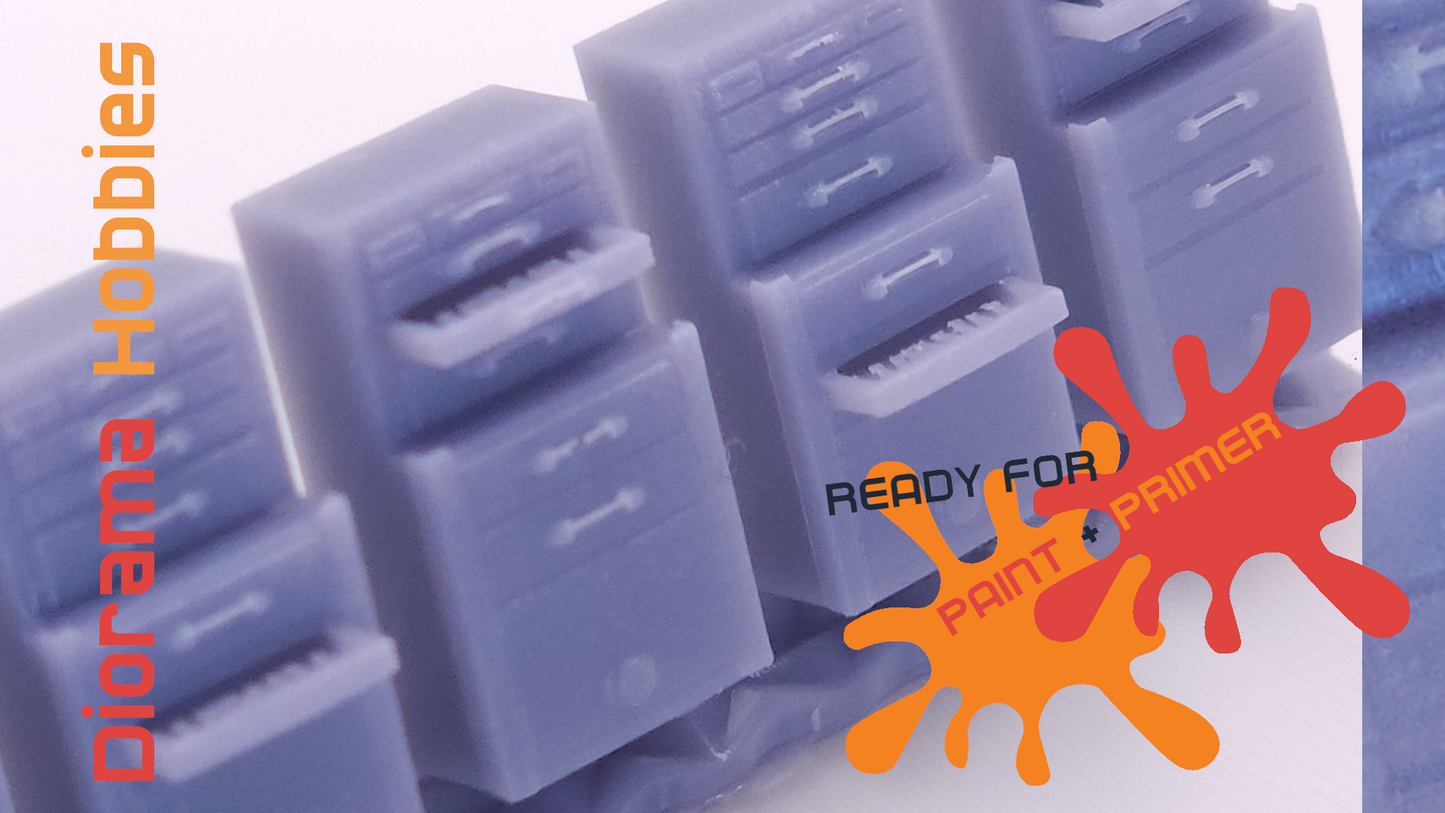 Tool Chest (10 Pack) HO Scale 1:87 (Roll-away Cabinets)