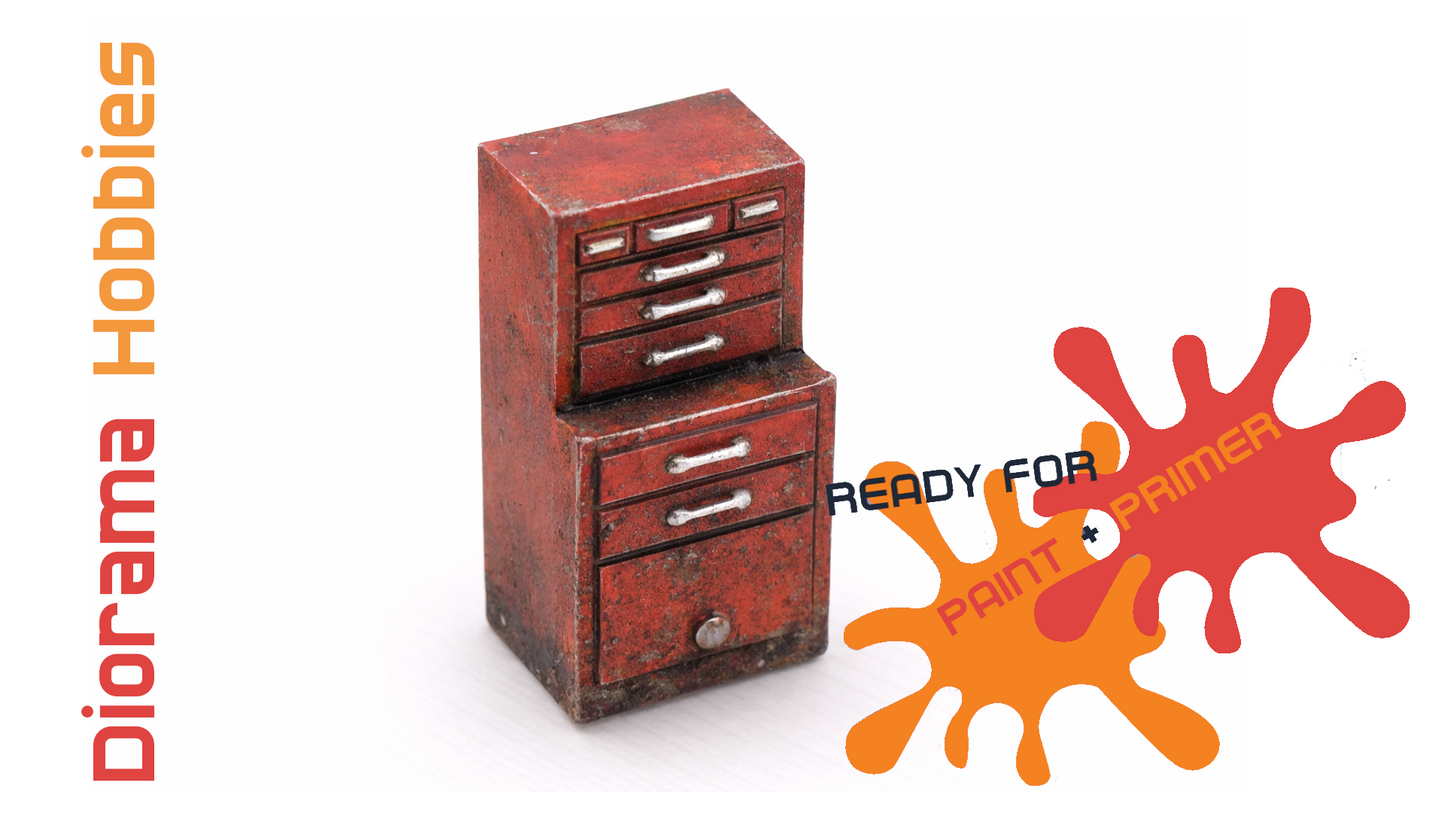 Tool Chest (10 Pack) HO Scale 1:87 (Roll-away Cabinets)