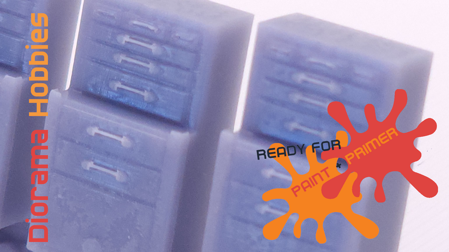 Tool Chest (10 Pack) HO Scale 1:87 (Roll-away Cabinets)