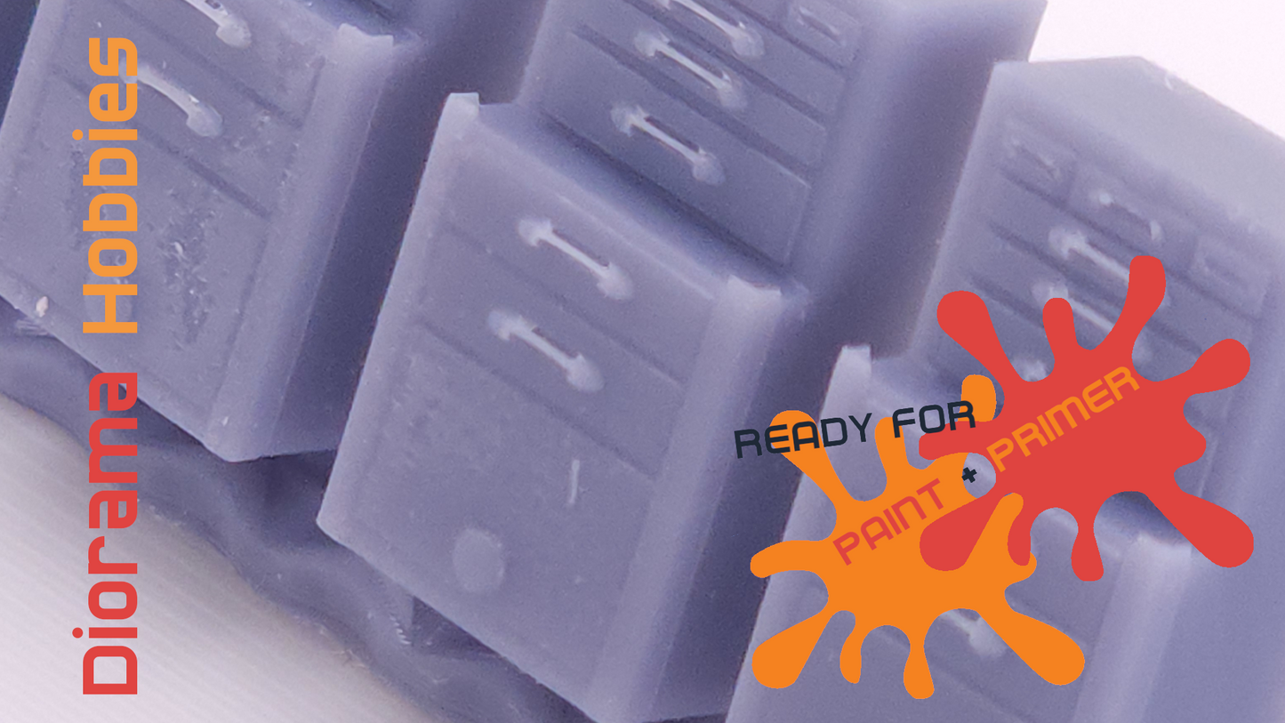 Tool Chest (10 Pack) HO Scale 1:87 (Roll-away Cabinets)