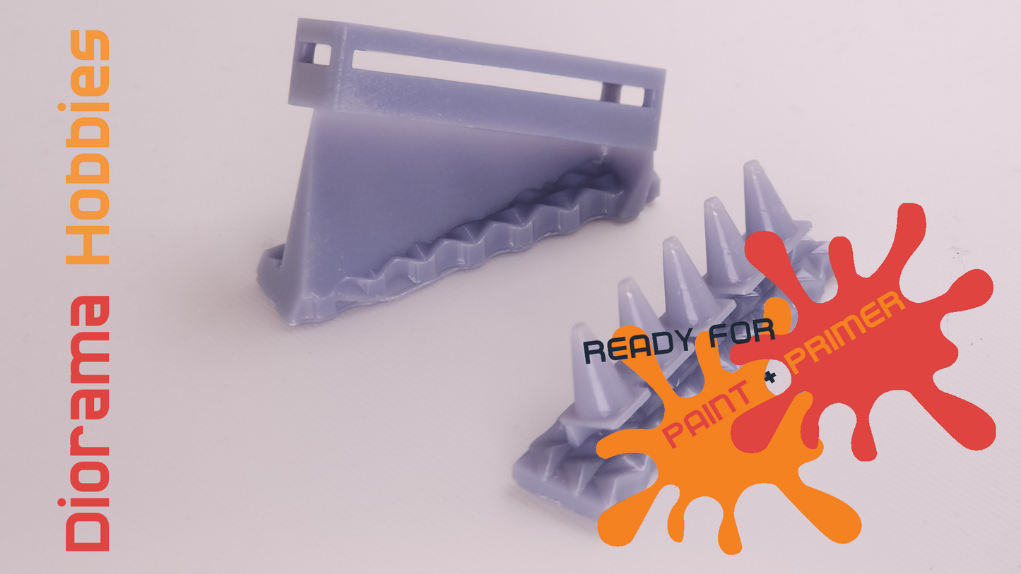 Traffic Cones HO, S and O Scales