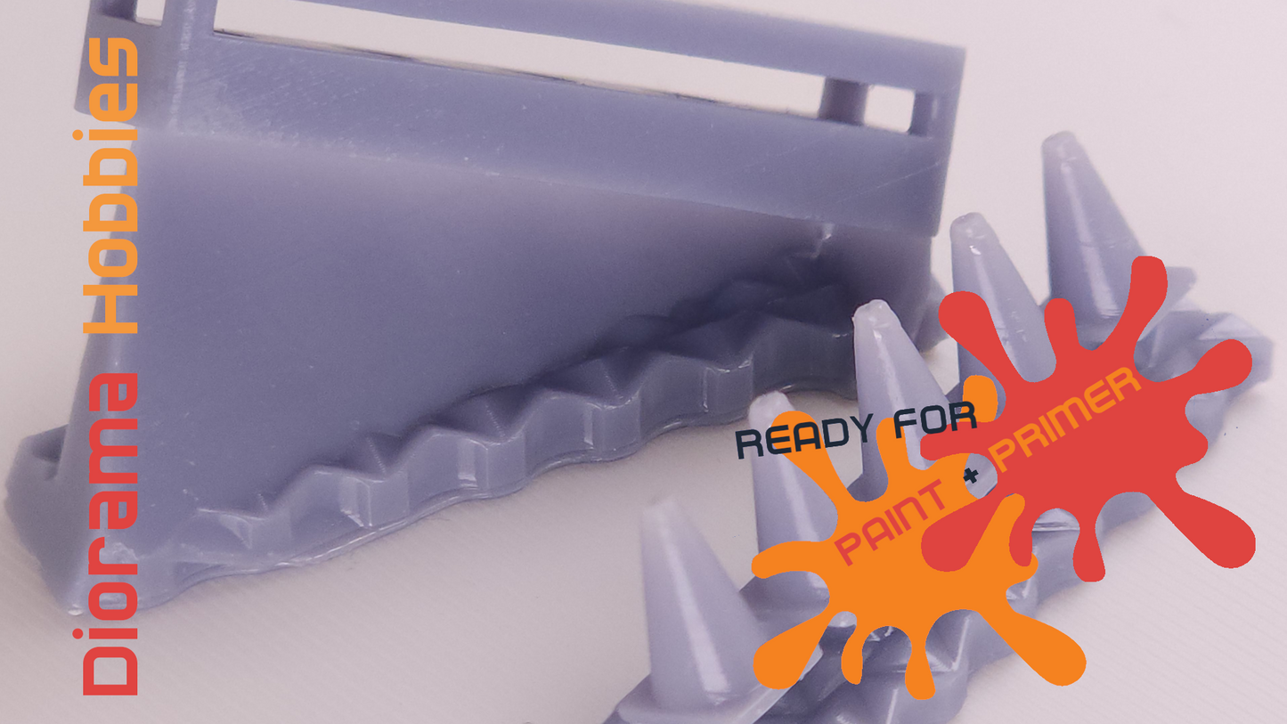 Traffic Cones HO, S and O Scales