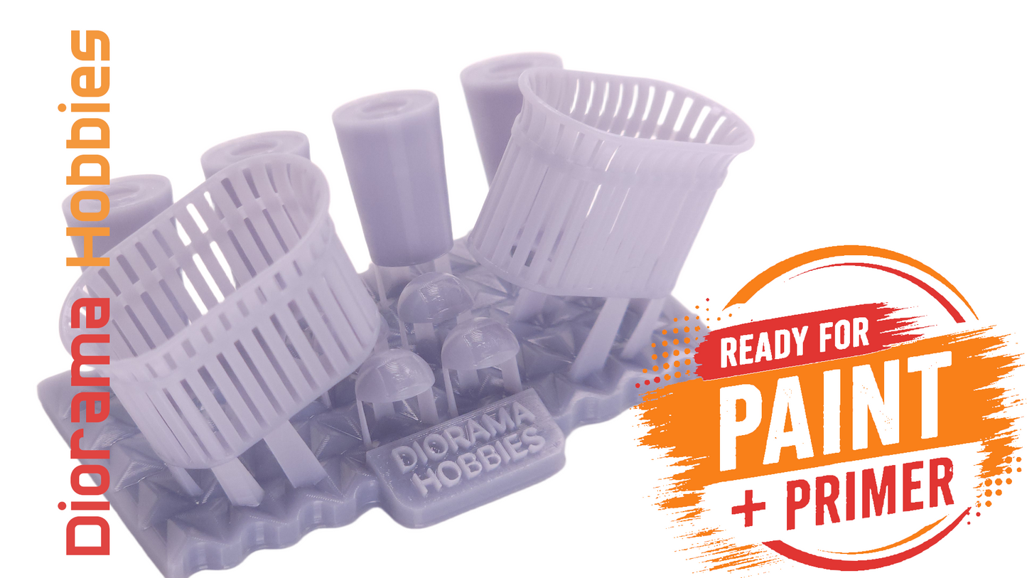 Double Slatted Trash Cans - N, HO, S and O Scales