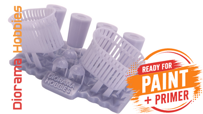 Double Slatted Trash Cans - N, HO, S and O Scales