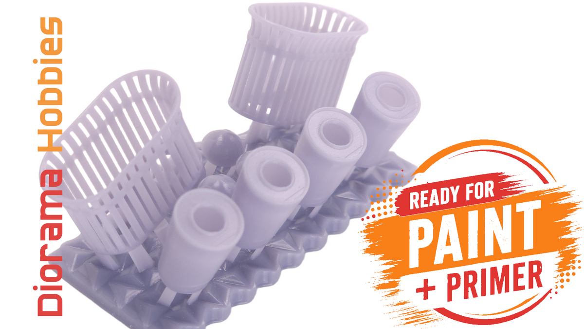 Double Slatted Trash Cans - N, HO, S and O Scales