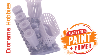 Double Slatted Trash Cans - N, HO, S and O Scales