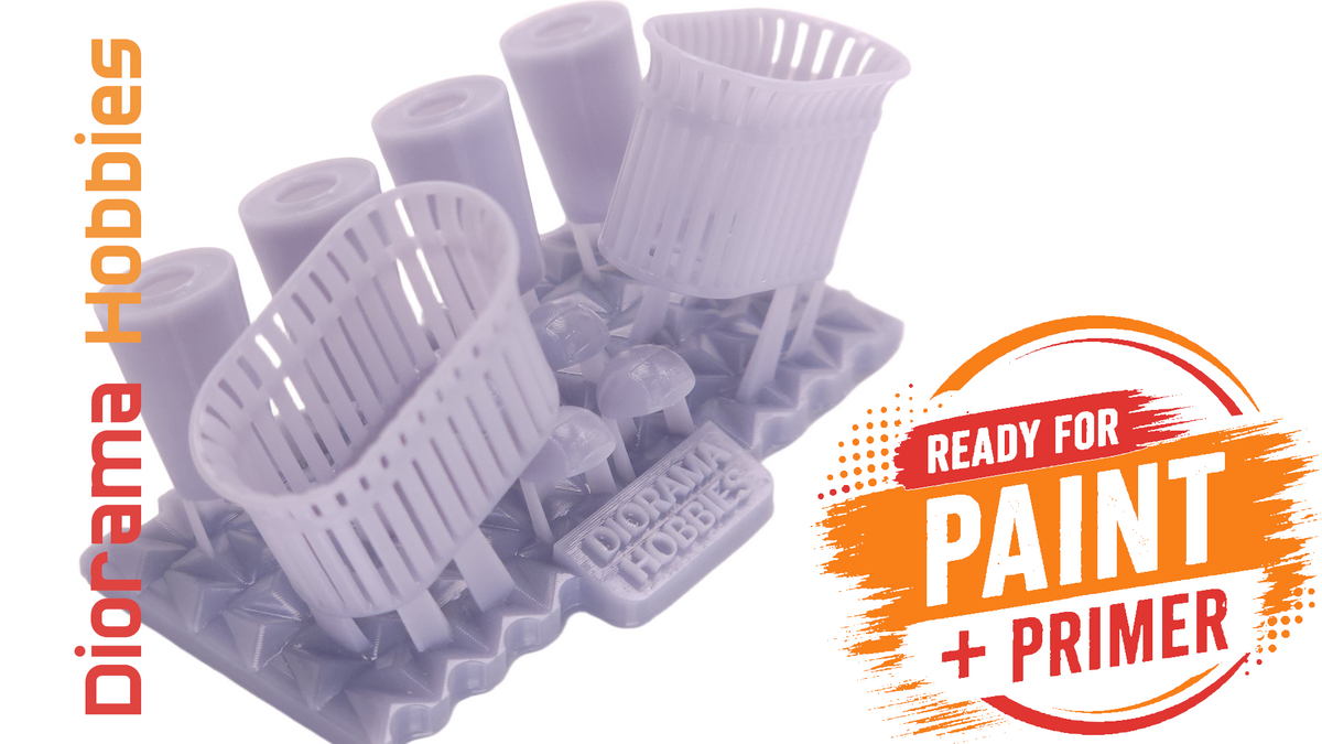 Double Slatted Trash Cans - N, HO, S and O Scales