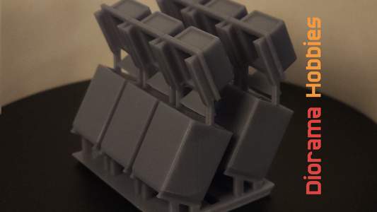 Trash Cans - Closed Lid HO, O & S Scale